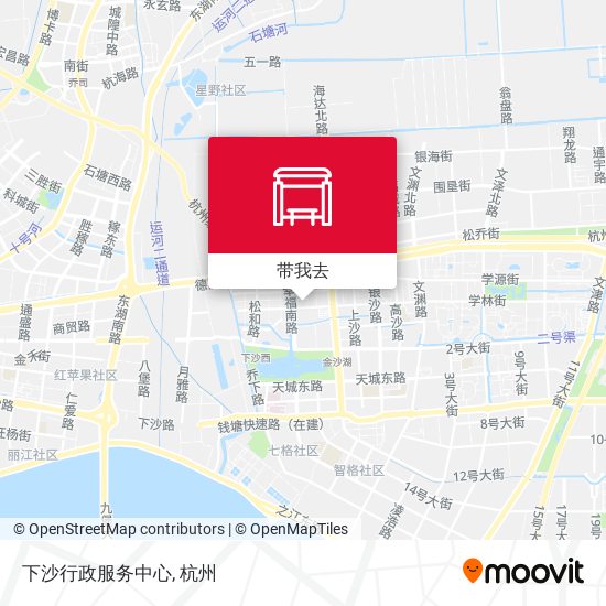 下沙行政服务中心地图