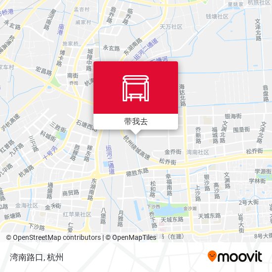 湾南路口地图