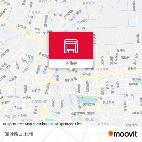 军沙路口地图