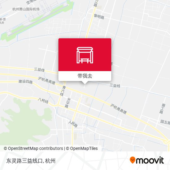 东灵路三益线口地图
