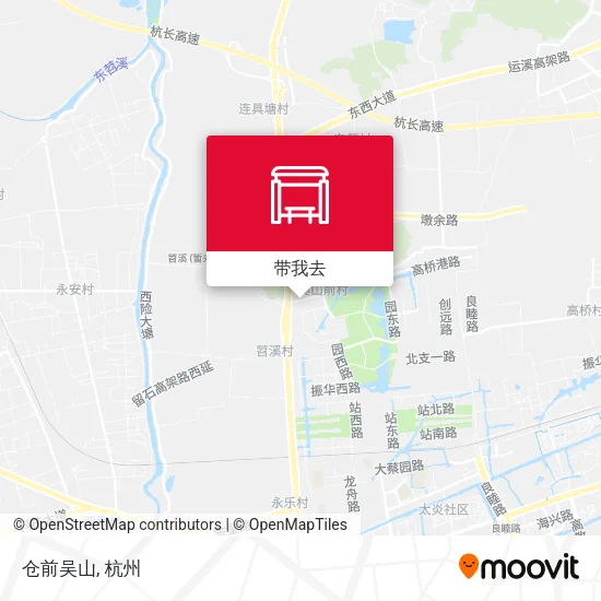 仓前吴山地图