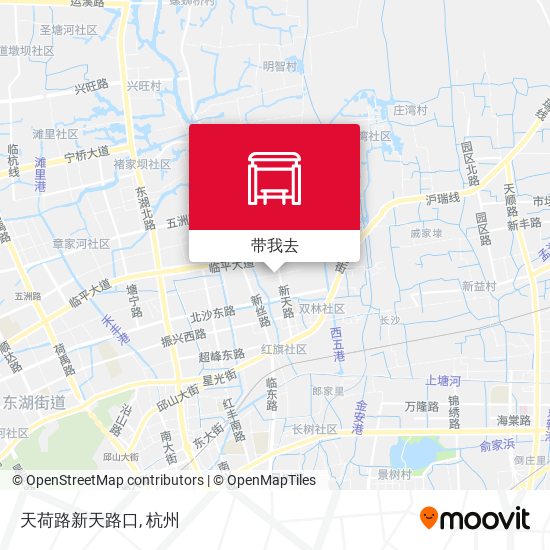 天荷路新天路口地图