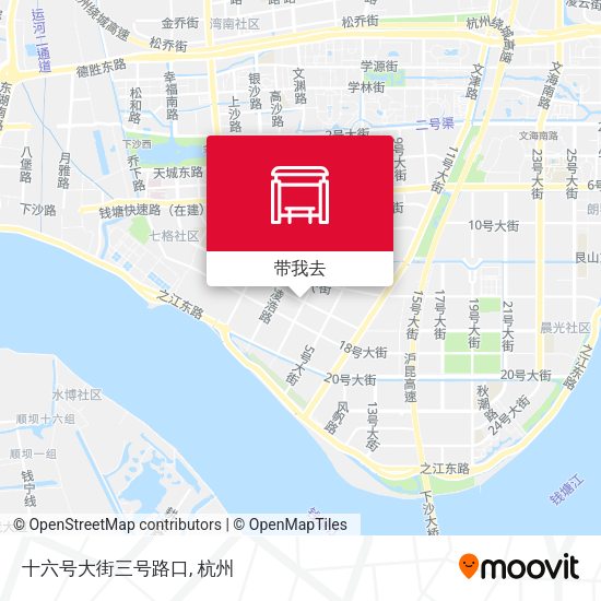 十六号大街三号路口地图
