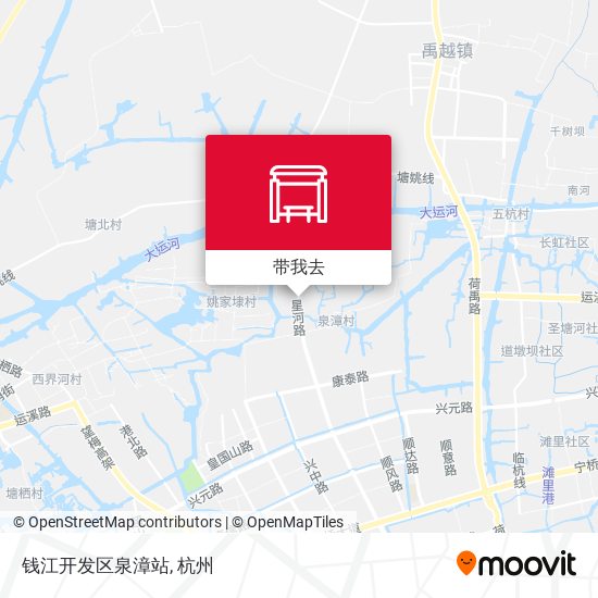 钱江开发区泉漳站地图