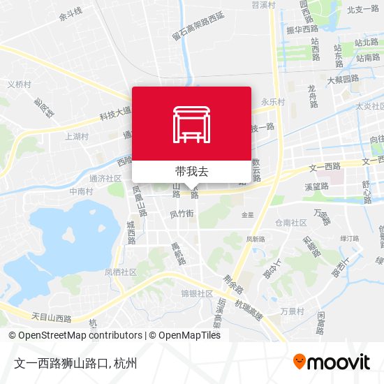 文一西路狮山路口地图