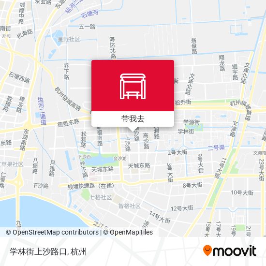 学林街上沙路口地图