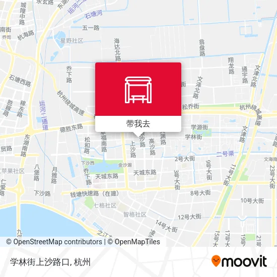 学林街上沙路口地图