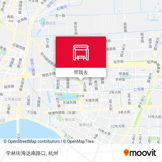 学林街海达南路口地图