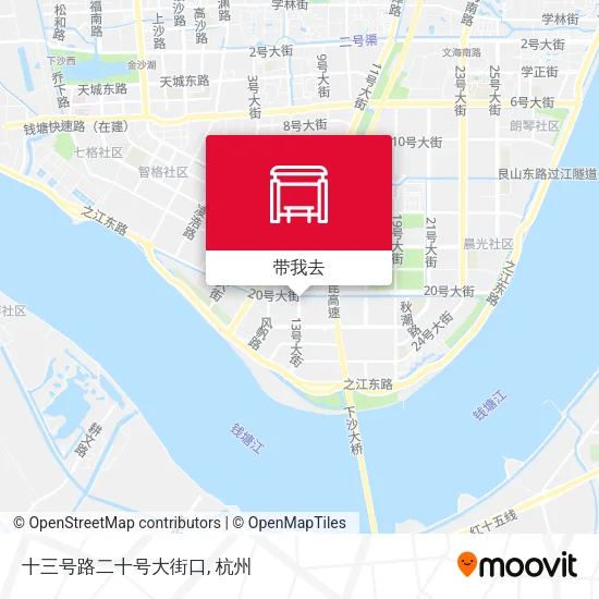 十三号路二十号大街口地图