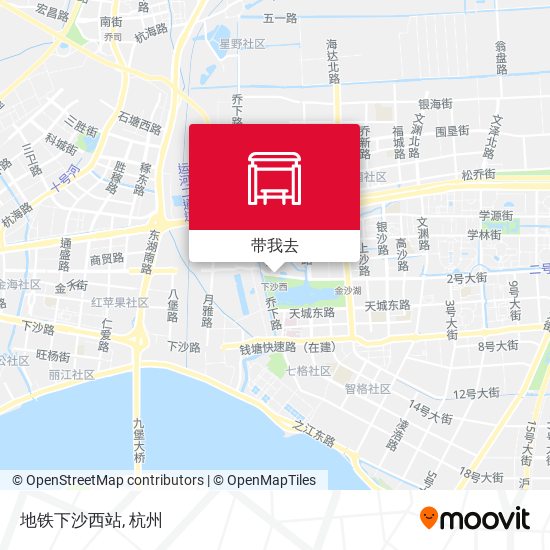 地铁下沙西站地图