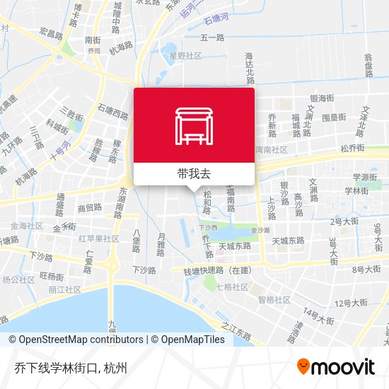 乔下线学林街口地图