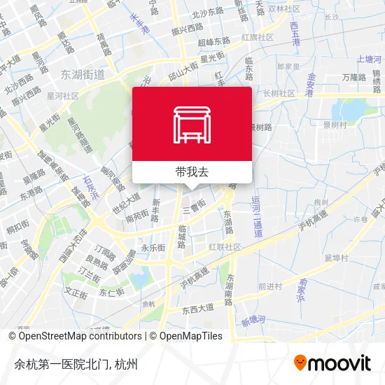余杭第一医院北门地图