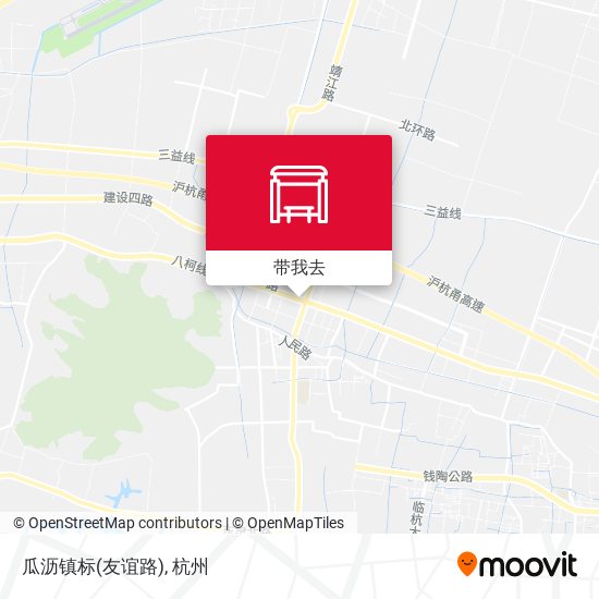 瓜沥镇标(友谊路)地图