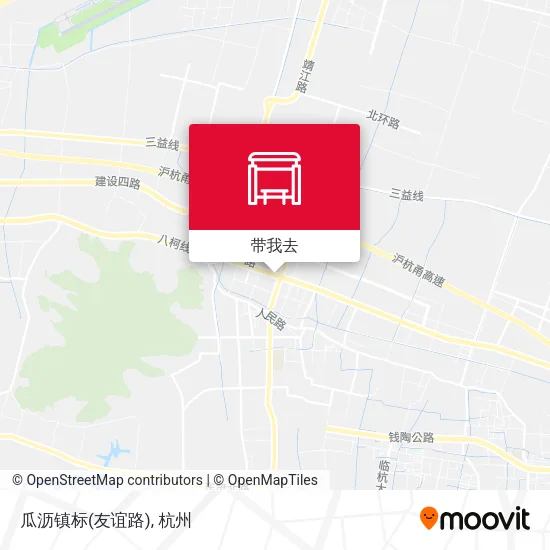 瓜沥镇标(友谊路)地图
