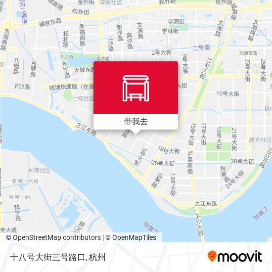 十八号大街三号路口地图