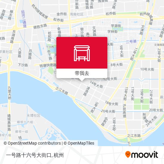一号路十六号大街口地图