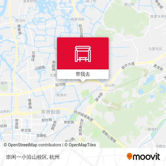 崇闲一小沿山校区地图