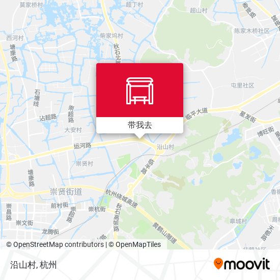 沿山村地图