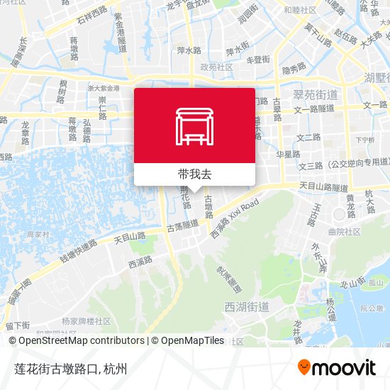 莲花街古墩路口地图