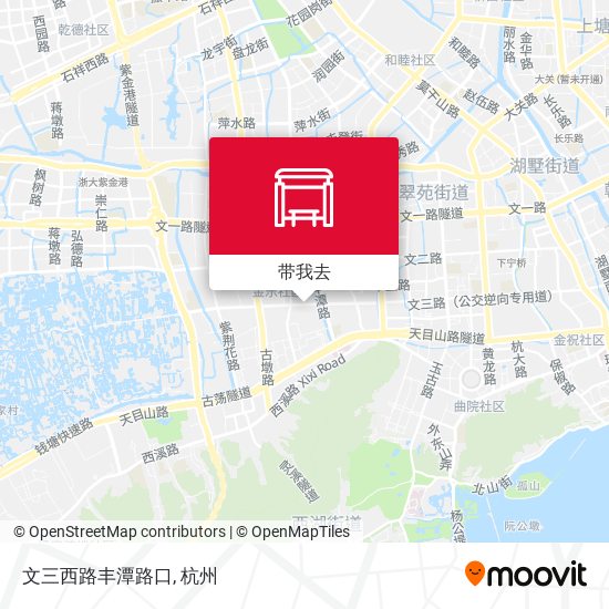 文三西路丰潭路口地图