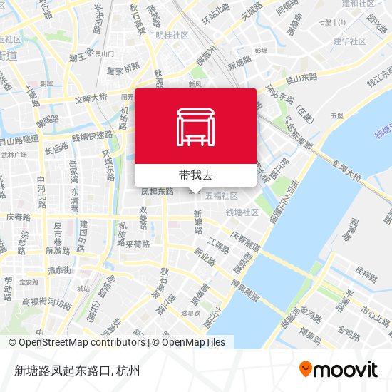 新塘路凤起东路口地图