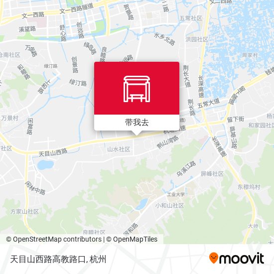 天目山西路高教路口地图