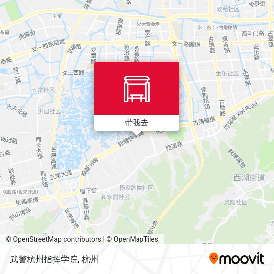 武警杭州指挥学院地图