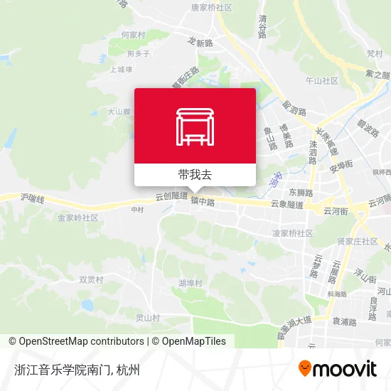 浙江音乐学院南门地图