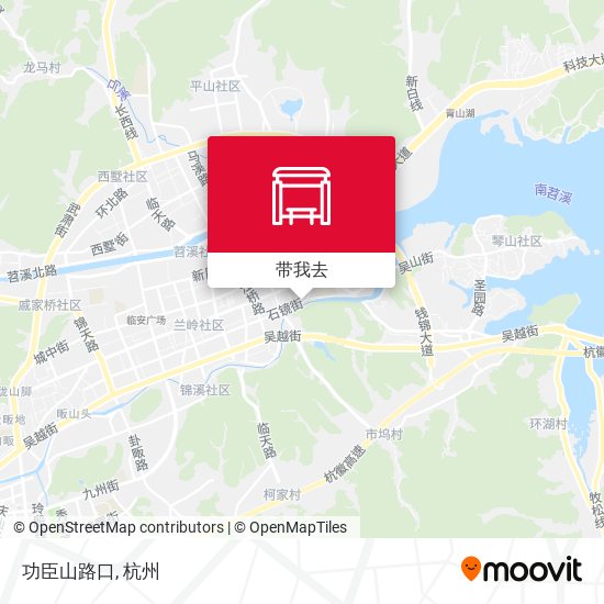 功臣山路口地图