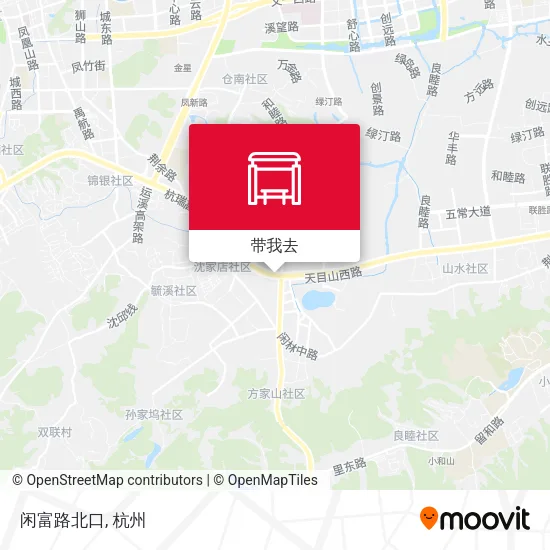 闲富路北口地图