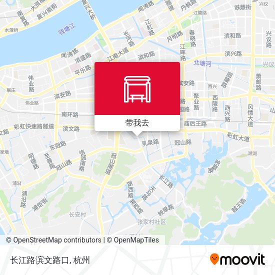 长江路滨文路口地图
