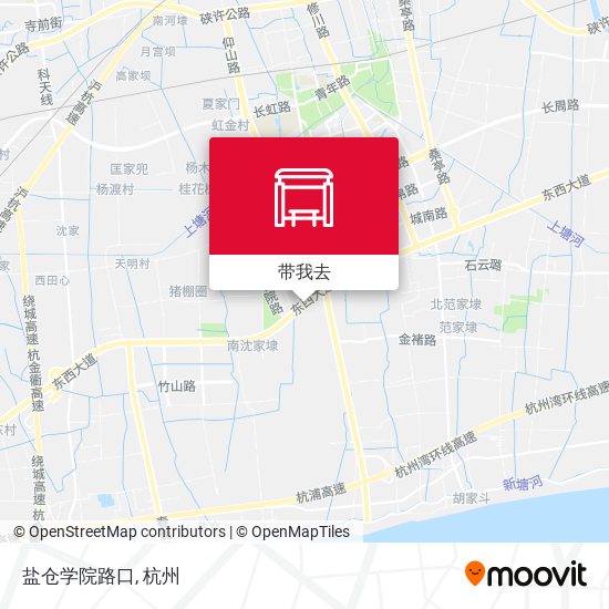 盐仓学院路口地图