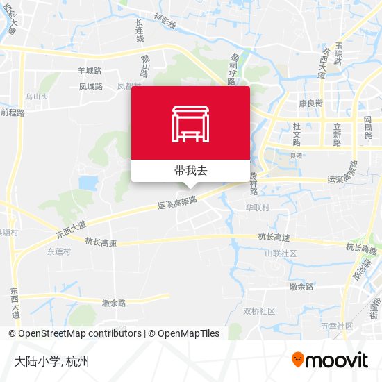 大陆小学地图