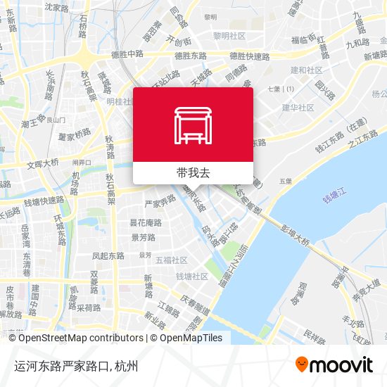 运河东路严家路口地图