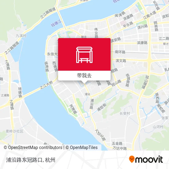 浦沿路东冠路口地图