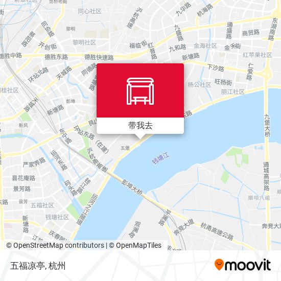 五福凉亭地图