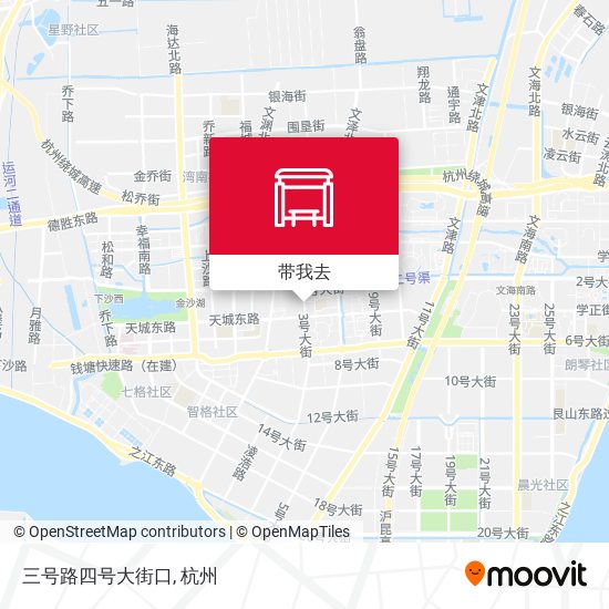 三号路四号大街口地图