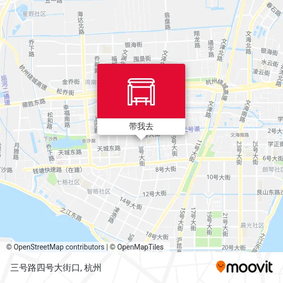 三号路四号大街口地图