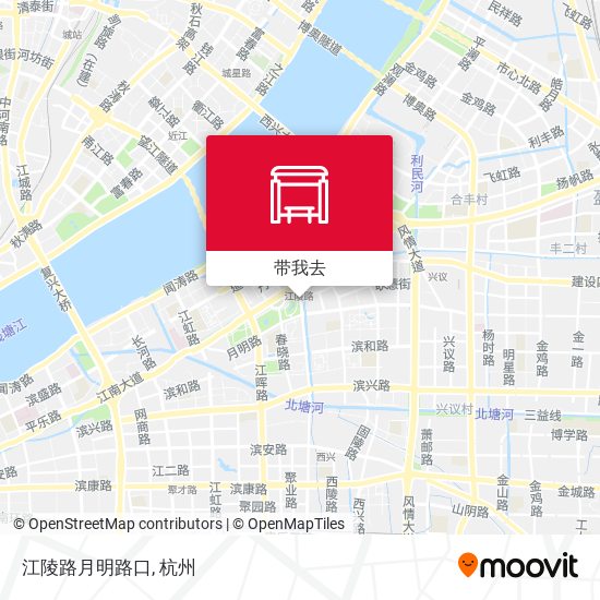 江陵路月明路口地图