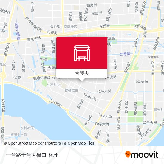 一号路十号大街口地图