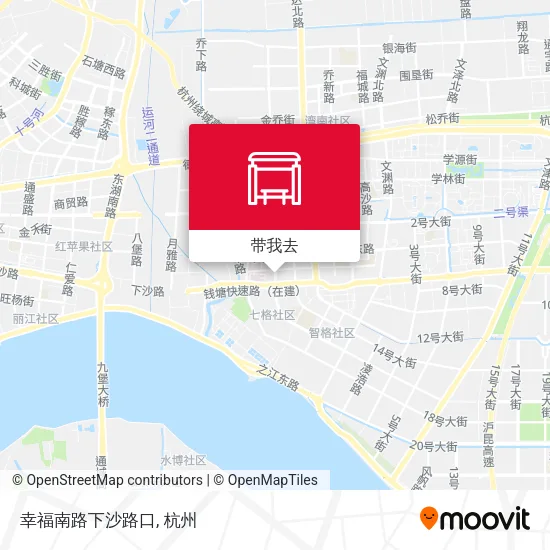 幸福南路下沙路口地图