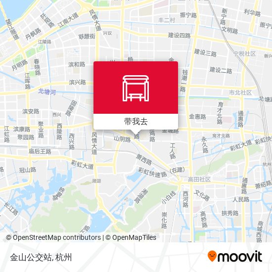 金山公交站地图
