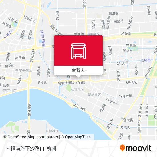 幸福南路下沙路口地图
