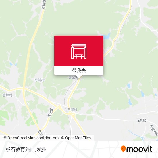 板石教育路口地图