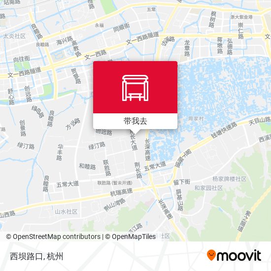 西坝路口地图