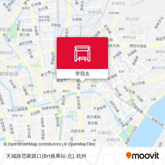 天城路范家路口(Brt换乘站-北)地图