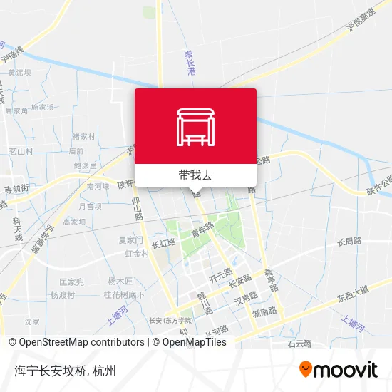 海宁长安坟桥地图