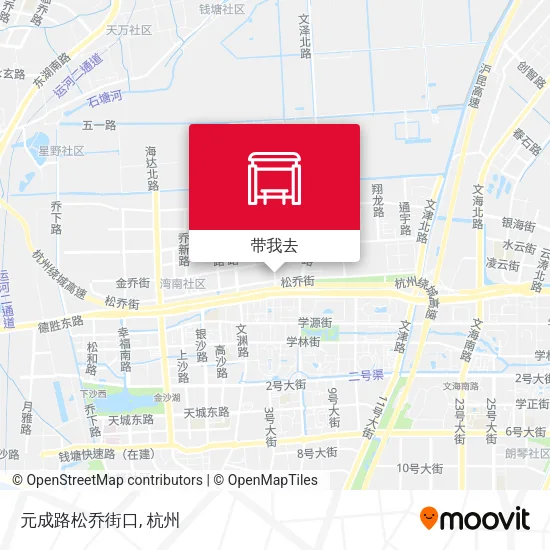 元成路松乔街口地图