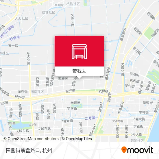 围垦街翁盘路口地图
