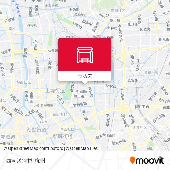 西湖漾河桥地图